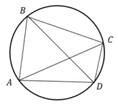 Четырехугольник ABCD вписан в окружность. Угол ABD равен 51°, угол CAD равен 42°. Найдите угол АВC. Ответ дайте в градусах.