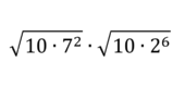 Найдите значение выражения √(10·72)·√(10·26).